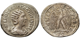 SYRIA, Seleucis and Pieria. Antioch. Otacilia Severa, 244-249. Tetradrachm (billon, 10.82 g, 28 mm). MAP ΩTAKIΛ CEOYHPAN CEB Diademed and draped bust ...