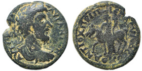 SYRIA, Decapolis. Antiochia ad Hippum. Marcus Aurelius, 161-180. Ae (bronze, 11.02 g, 25 mm). ΑΥΤ ΚΑΙϹ Μ ΑΥΡ ΑΝΤωΝ Laureate, draped and cuirased bust ...
