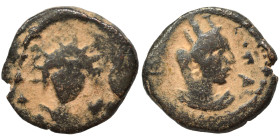 PALMYRENE. Palmyra. Pseudo-autonomous issue, circa 1st-3rd centuries AD. Ae (bronze, 1.65 g, 12 mm). Draped bust of Tyche right. Rev. Radiate and drap...