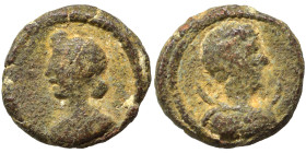 PALMYRENE. Palmyra. Pseudo-autonomous issue, circa 1st-3rd centuries AD. Ae (bronze, 1.65 g, 16 mm). Kryzyzanowska type XVI. Nearly very fine. Very ra...