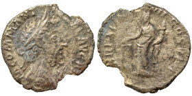 Commodus, 177-192. Denarius (silver, 1.98 g, 18 mm), Rome. M COMM ANT P FEL AVG BRIT Laureate head of Commodus to right. Rev. P M TR P XIII IMP VIII C...