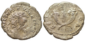 Septimius Severus, 193-211. Denarius (silver, 2.82 g, 18 mm), Laodicea or Emesa. IMP CAE L SEP SEV PERT AVG COS II Laureate head of Septimius Severus ...