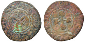 FRANCE. Provence. Valence. Anonymous Bishops, 12th century. Denier (silver, 0.89 g, 17 mm). +S APOLLINARIS Cross with annulet. Rev- +VRBS VALENTIAI An...