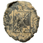 Greek-Roman. Circa 1st-3rd centuries AD. Terracotta token. 1.06 g, 18 mm