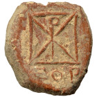 Greek-Roman. Circa 1st-3rd centuries AD. Terracotta token. 1.07 g, 15 mm