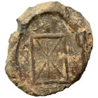 Greek-Roman. Circa 1st-3rd centuries AD. Terracotta token. 2.52 g, 21 mm