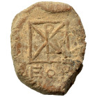 Greek-Roman. Circa 1st-3rd centuries AD. Terracotta token. 1.82 g, 18 mm