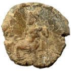 Greek-Roman. Circa 1st-3rd centuries AD. Terracotta token. 2.07 g, 17 mm
