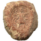 Greek-Roman. Circa 1st-3rd centuries AD. Terracotta token. 2.20 g, 19 mm