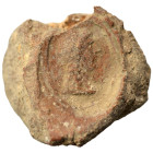 Greek-Roman. Circa 1st-3rd centuries AD. Terracotta token. 1.13 g, 16 mm