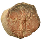 Greek-Roman. Circa 1st-3rd centuries AD. Terracotta token. 1.06 g, 15 mm