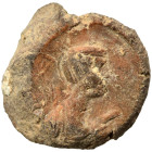 Greek-Roman. Circa 1st-3rd centuries AD. Terracotta token. 0.82 g, 14 mm