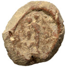 Greek-Roman. Circa 1st-3rd centuries AD. Terracotta token. 0.91 g, 14 mm
