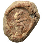 Greek-Roman. Circa 1st-3rd centuries AD. Terracotta token. 0.95 g, 14 mm