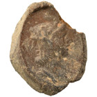Greek-Roman. Circa 1st-3rd centuries AD. Terracotta token. 0.68 g, 14 mm