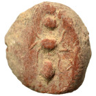 Greek-Roman. Circa 1st-3rd centuries AD. Terracotta token. 0.46 g, 11 mm
