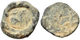 Greek seal (lead, 6.02 g, 19 mm). Sold as seen.
