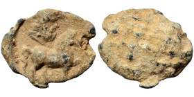 Greek seal (lead, 1.86 g, 14 mm). Sold as seen.