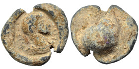 Greek seal (lead, 3.68 g, 17 mm). Sold as seen.