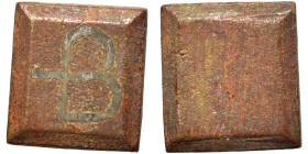Byzantine weight (bronze, 2.17 g, 10x10 mm). Sold as seen.