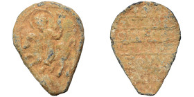 Medieval amulet (lead, 8.47 g, 33 mm). Sold as seen.