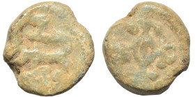 Islamic seal (lead, 6.89 g, 16 mm). Sold as seen.