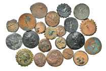 Group lot of circa 22 Ancient Greek coins. G - VF. some repatinated. As seen, no return