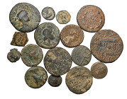 Group lot of circa 16 Roman Provincial coins. G - VF. some repatinated. As seen, no return