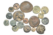 Group lot of circa 18 Roman Provincial coins. G - VF. some repatinated. As seen, no return