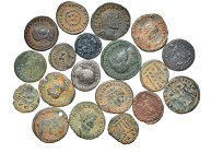 Group lot of circa 19 Roman coins. G - VF. some repatinated. As seen, no return