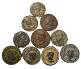Group lot of circa 10 Roman coins. G - VF. some repatinated. As seen, no return