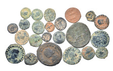 Group lot of circa 21 Roman coins. G - VF. some repatinated. As seen, no return