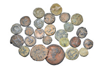 Group lot of circa 25 Roman coins. G - VF. some repatinated. As seen, no return