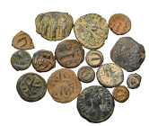 Group lot of 16 Byzantine coins. G - VF. some repatinated. As seen, no return