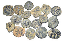 Group lot of circa 17 Byzantine coins. G - VF. some repatinated. As seen, no return