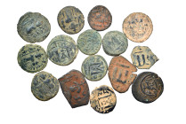 Group lot of 15 Arab-Byzantine coins. G - VF. some repatinated. As seen, no return
