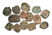 Group lot of 13 Arab-Byzantine coins. G - VF. some repatinated. As seen, no return