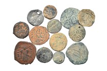 Group lot of 13 Islamic coins. G - VF. some repatinated. As seen, no return