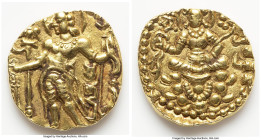 INDIA. Gupta Empire. Chandragupta II Vikramaditya (ca. AD 383-412). AV dinar (21mm, 8.24 gm, 12h). Choice XF. Archer Type. Deva Sri Maharajadhiraja Sr...