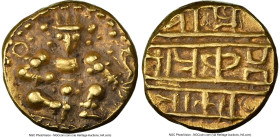 Vijayanagar-Tuluva. Krishna Devaraya gold Pagoda ND (1509-29) AU Details (Edge Filing) NGC, Fr-357, Mitchiner-898. Balakrishna type. Considered one of...
