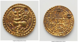 Kadambas of Goa. Sivachitta Permadi gold Pagoda (Stater) ND (1184-1187) F Details (Holed, Residue) Fr-306, Mitch-659. 4.65gm. HID09801242017 © 2025 He...