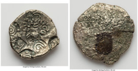 Kakatiya. Unknown Ruler gold Gadyana ND (1163-1323) AU, 3.94gm. Central boar punch, 4x Lotus, 2x Sri letters, and a Kannada legend of Raya Gaja Kesari...