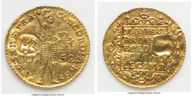 José I gold 3000 Reis Counterstamped Ducat ND (1765) AU Details, José I countermarked 'MR' (Gomes-Jo.32.01) over 1752 Utrecht gold Ducat (KM12.2). HID...