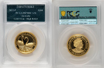 Elizabeth II gold Proof High Relief "Swan" 100 Dollars (1 oz) 2022-P PR70 Deep Cameo PCGS, Perth mint. First Strike. HID09801242017 © 2025 Heritage Au...