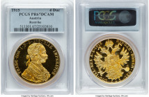 Franz Joseph I gold Proof Restrike 4 Ducat 1915 PR67 Deep Cameo PCGS, Vienna mint, KM2276. Restrikes struck between (1920-1936). HID09801242017 © 2025...