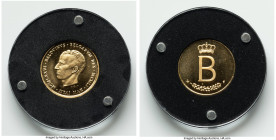 Baudouin I gold 250 Francs 1976 UNC, cf. KM157.1 (Silver Listed). Accompanied by COA. A type that is almost exclusively sold in silver. HID09801242017...