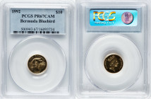 British Overseas Territory. Elizabeth II gold Proof "Bluebird" 10 Dollars 1992 PR67 Cameo PCGS, KM73. HID09801242017 © 2025 Heritage Auctions | All Ri...