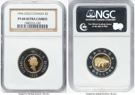 Elizabeth II bimetallic gold & silver Proof 2 Dollars 1996-O PR68 Ultra Cameo NGC, Royal Canadian mint, KM270. HID09801242017 © 2025 Heritage Auctions...