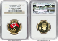 Elizabeth II gold Colorized Proof "Pride - Vancouver Olympics" 75 Dollars 2007 PR69 Ultra Cameo NGC, Royal Canadian mint, KM747. HID09801242017 © 2025...
