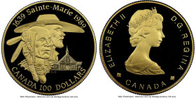 Elizabeth II gold Proof "Sainte-Marie" 100 Dollars 1989 PR69 Ultra Cameo NGC, Royal Canadian mint, KM169. HID09801242017 © 2025 Heritage Auctions | Al...